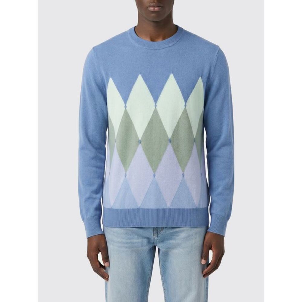 Ballantyne Sweater Men Gnawed Blue